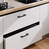 KNOKLOCK 10 Pack Matte Black Cabinet Pulls 3.75 Inch(96mm) Hole