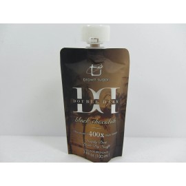 Brown Sugar DOUBLE DARK BLACK CHOCOLATE ADVANCED 400X BRONZER 3.4 OZ  TANNING LOTION