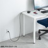 Sanwa Supply TAP-B111C3BK GaN PD67W Tap with USB Rapid Charging