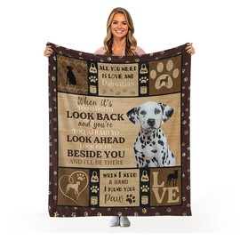 Dalmatian Dog Throw Blanket Spotted Dog Gifts Dalmatian Decor Flannel Fleece Ultra-Soft Micro Blanket Lightweight Cozy Comfort for Bedroom Couch Sofa 50"x40"