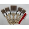 Cutting Edge Premium Synthetic Paint Brush Sets - 5-Brush or