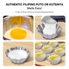 6 Pcs Puto Molder Filipino Set - 4”x1.3” Wave Shape