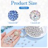 XIANNVXI 10 mm Rhinestone Beads, Light Blue Glitter Beads for