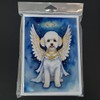 Caroline's Treasures Bichon Frise My Angel Greeting Cards Pack of