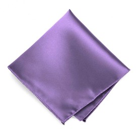 tiemart Purple Solid Color Pocket Square