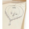 Aokun Kit Boda Sets De Joyeria Cristal Deco Mujer Collararete