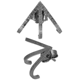 Handmade Geschenk für Sie Ohrstecker Schwarz 925 Sterling Silber Ohrstecker geometrische Dreiecksohrringe für Frauen minimalistische Ohrringe Huggie-Ohrringe ungewöhnlich