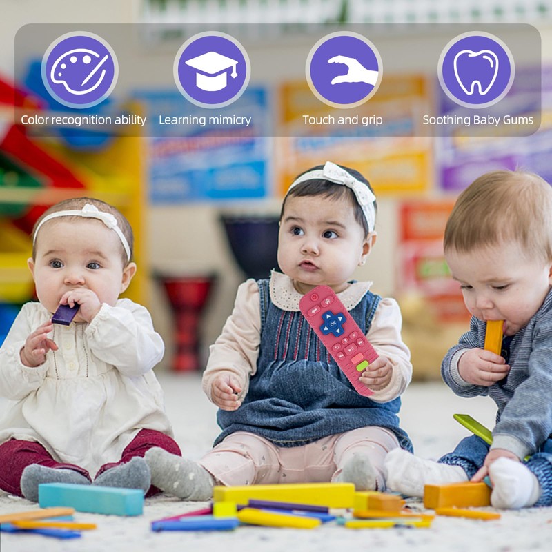 Baby Teether Toy for Babies 3-24 Months TV Remote Control