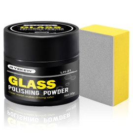 Glaspolitur, Polierpulver glas, Glaskratzer Entferner, Feines Polierpulver, Glas Kratzer Reparatur, Glasscheibenentferner für Windschutzscheibe Heck oder Seitenfenster, 30g