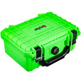 Eylar Protective Hard Case Water & Shock Proof w/Foam TSA Approved 8.12 inch 6.56 inch 3.56 inch (Neon Green)