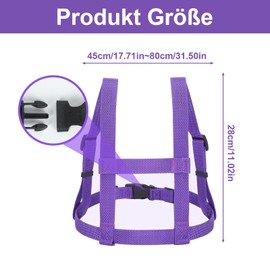 Soiftra Horse Lead for Playing for Children, Horse Harness Children Purple Children's Lead Size Adjustable Horse Lead Toy for Children Girls Boys Role Play Horse Friends