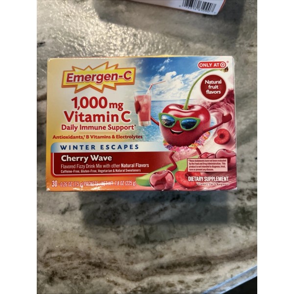 Emergen-C Emergen C 1000mg Vitamin C Cherry Wave 30 Packets
