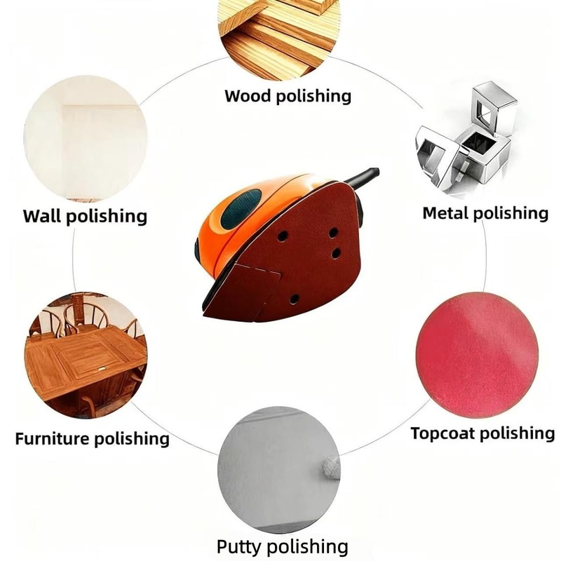 50pcs 120 Grit Sanding Sheets for Black and Decker Mouse