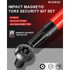 RLVKEAZ 12-Piece Impact Security Torx Bit Set (T5-T40), 3-Inch Long