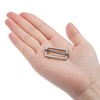 sourcing map Sliding Buckles Metal Rectangle Adjuster Triglides, Silver tone