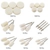 Hedume Set of 258 Felt Polishing Buffing Wheel, Wool Felt