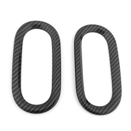 FUEISOF Air Nozzles Ventilation Frame Trims for Kia Picanto Morning 2017-2025 Pack of 2 (Carbon Fibre Black)