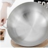MEGA COOK 30cm Stainless Steel Wok Pan With Long &