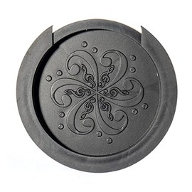 Cheerock Guitar Soundhole Cover 4 inch, Soft Rubber Sound Hole Cover to Reduce Feedback and Noise for Acoustic Guitar 40/41 Inch (Black)