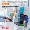 AVIDITI White Shipping Boxes 6" x 5" x 3" (25-Pack)