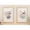 Wildflowers Set of 2 Art Prints, Poppies and Blue Wildflowers