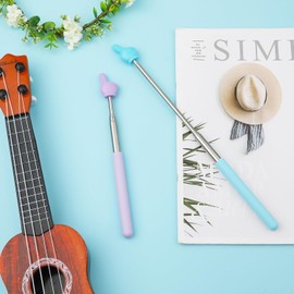 Black Telescopic Teachers Pointer, Teaching Pointer Stick for Classroom, Metal Hand Retractable Pointer Extended Length 21.6 Inch, Handheld Presenter Whiteboard Pointer Presentation Products