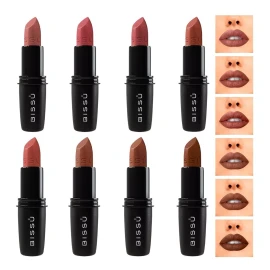 Bissú Labial Bissu Humectantes Tonos Nude Cafe 8 Piezas
