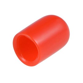 uxcell 20pcs Rubber End Caps 8mm(5/16") ID Vinyl Round End Cap Cover Screw Thread Protectors Red