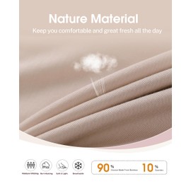 BAMBOO COOL Womens Boyshort Panties Cooling Underwear Soft Lightweight Moisture Wicking Boxer Briefs for Ladies 4 Pack