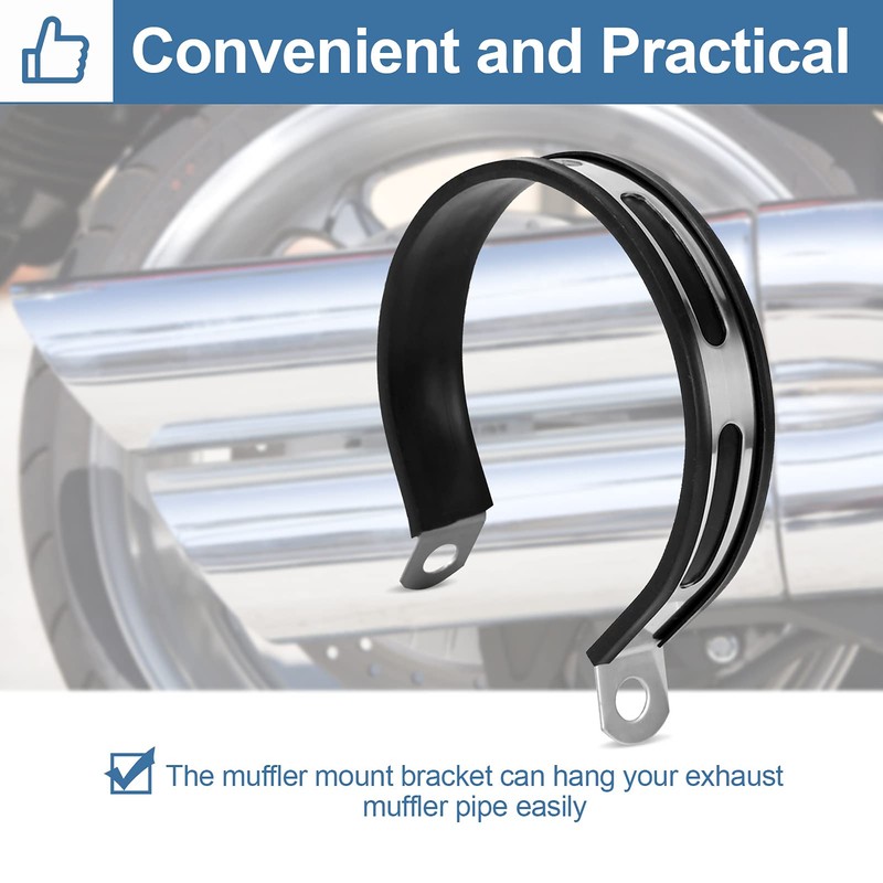 Universal Motorcycle Exhaust Bracket Hanger, Motorcycle Exhaust Muffler Pipe Bracket