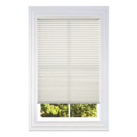 BlindsAvenue Cellular Honeycomb Cordless Shade, 9/16" Single Cell, Light Filtering, White Dove, Size: 25" W x 48" H