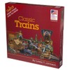 Shaped Jigsaw Puzzle Classic Trains Lewis T Johnson 700 Pieces) by Great American Puzzle Factory