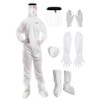 Zimchado Hazmat Suits Disposable Long Sleeve Gloves Full Body Paint