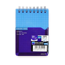 Kokuyo tuinringumemo A7 < Color Tag > blue