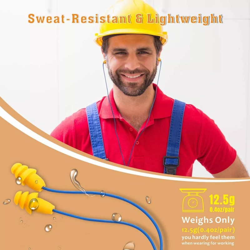 MIPEACE Comfortable Noise Cancelling Universal Blue Earbuds Sweat Resistant For