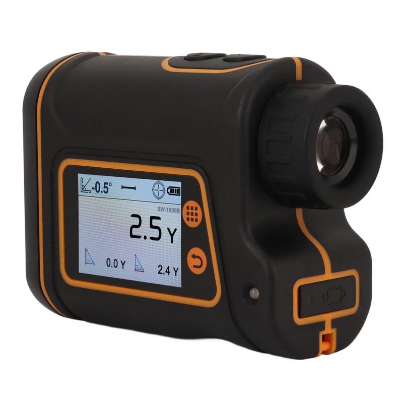 Telescope Range Finder 6X Magnification LCD Touch Screen Laser Distance