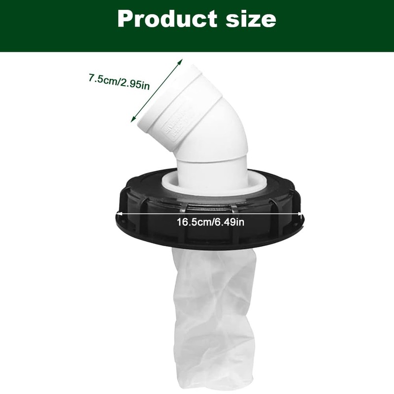 Riisoyu IBC Lid Filter, Nylon Lid with Filter, Washable, 163