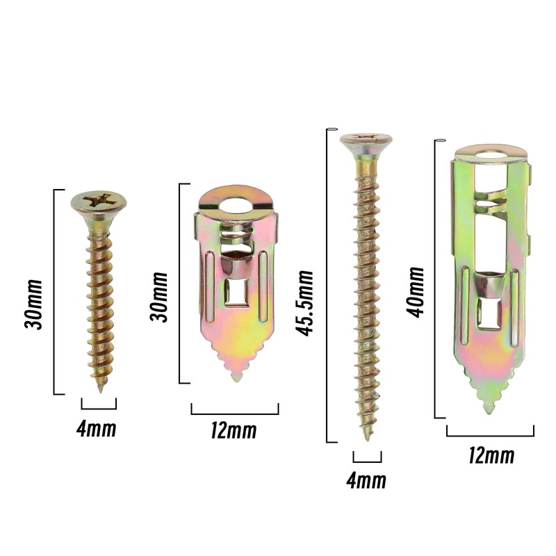 Self Drilling Wall Plugs with Screw Set Drywall Expansion Anchors