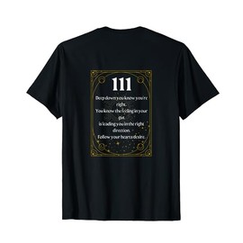 Angel Number 111 Trust Your Gut T-Shirt