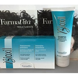 Bioxil Intensive Treatment 12 X 8ml Plus Bioxil Shampoo 250ml by FarmaVita