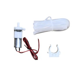 Replacement Water Pump Kit for G E Opal Ice Maker, 12V Little Silent Diaphragm Pump with Mounting Clip and Tubing