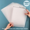 BAOFALI 30 Sheets/Set Translucent Vellum Paper,Frosted Smooth Vellum Paper Printable