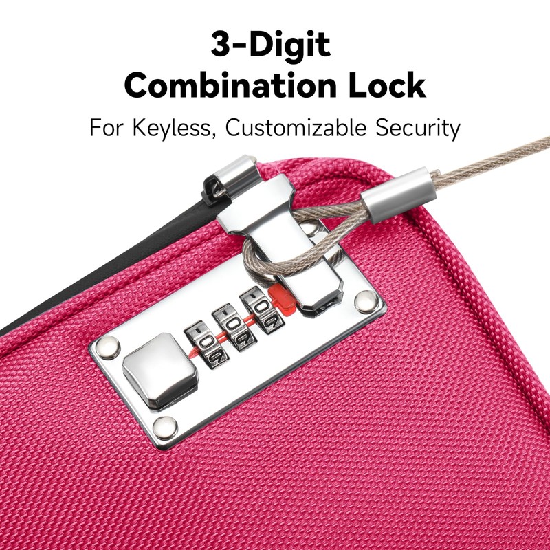 KOSMCCO Anti-Theft Locking Beach Bag, 9x7.5-inch Portable Beach Safe for