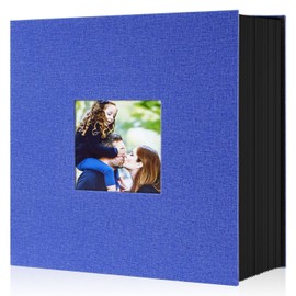 Ywlake Photo Album 4x6 600 Pockets Photos, Linen Cover Large Picture Albums Holds 600 Horizontal and Vertical Photos Blue