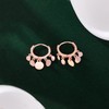 SLUYNZ 925 Sterling Silver Disc Huggie Hoop Earrings for Women