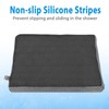 AEROiVi Shower Seat Cushion Non-Slip Silicone Bottom 3D Mesh Washable