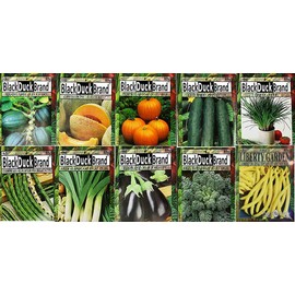 Set of 25 Premium Vegetable & Herb Seeds - 25 Deluxe Variety Premium Vegetable & Herb Garden 100% Non-GMO Heirloom