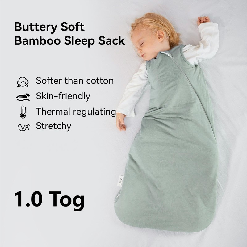 BubblePanda Rayon Made from Bamboo Sleep Sack 6-12 Months 1.0