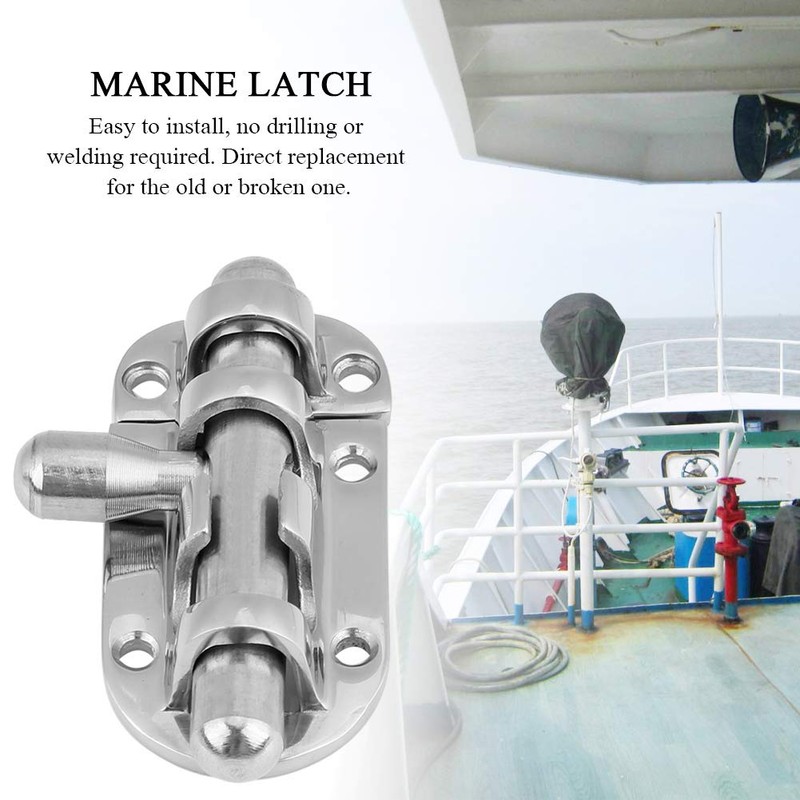 Boat Door Lock Latch, Marine Grade 316 Stainless Steel Door