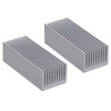 2Pcs Cooling Fins Aluminum Heat Radiator Heatsink Kit for Electronic